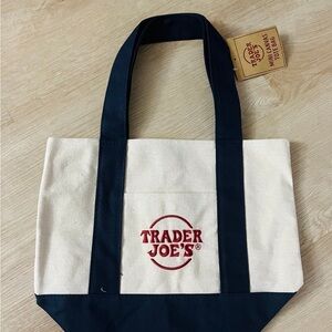 Trader Joe’s mini tote bag canvas - Blue